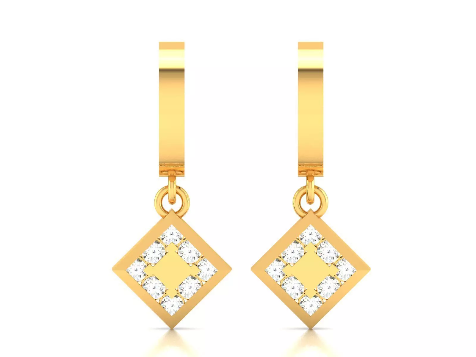 Women Earrings 3dm STL OBJ FBX Render Details 3D print model_0