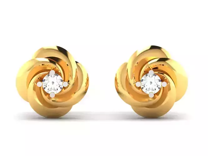 Women Earrings 3dm STL OBJ FBX Render Details