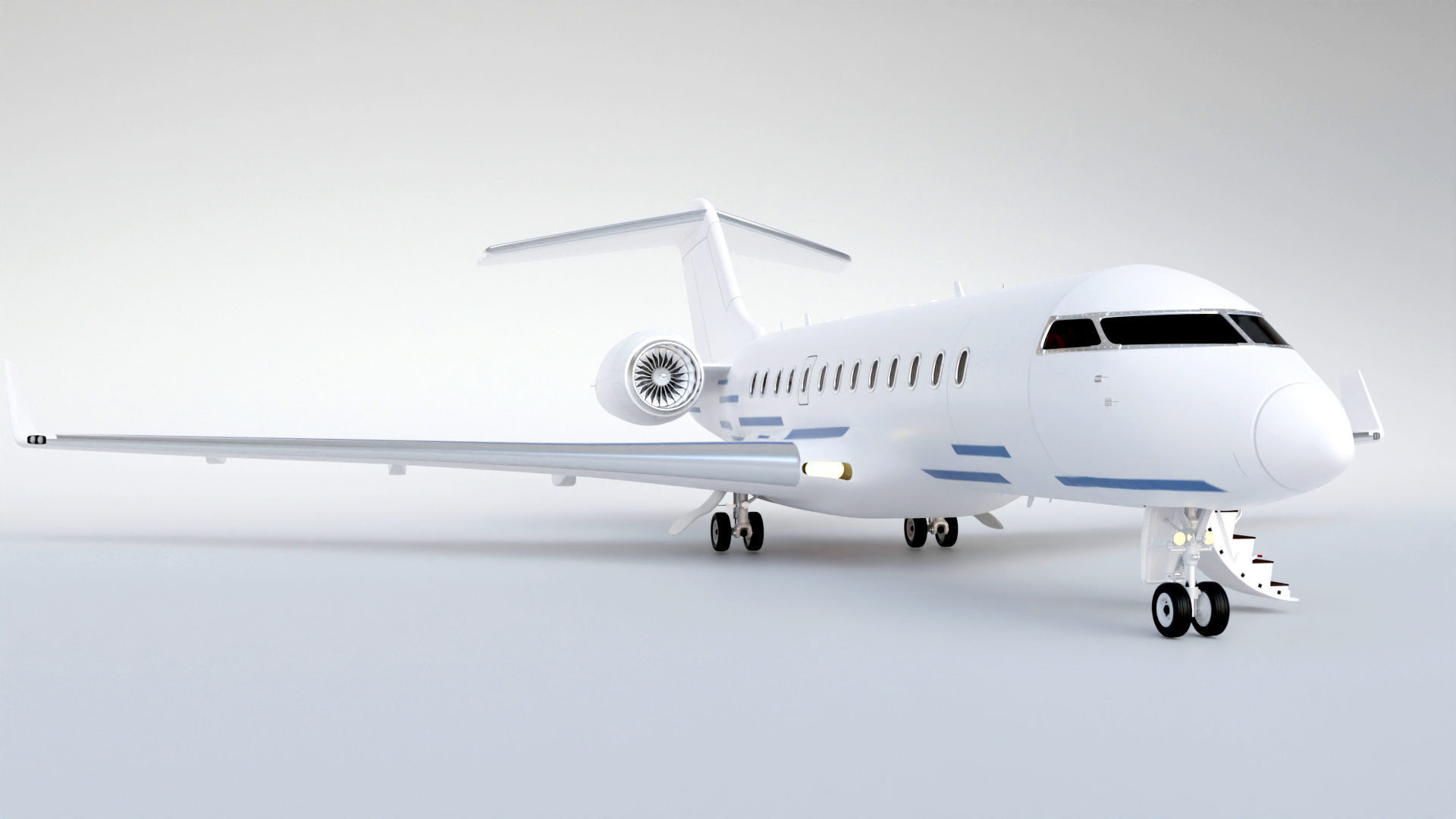 private jet 3D model_10