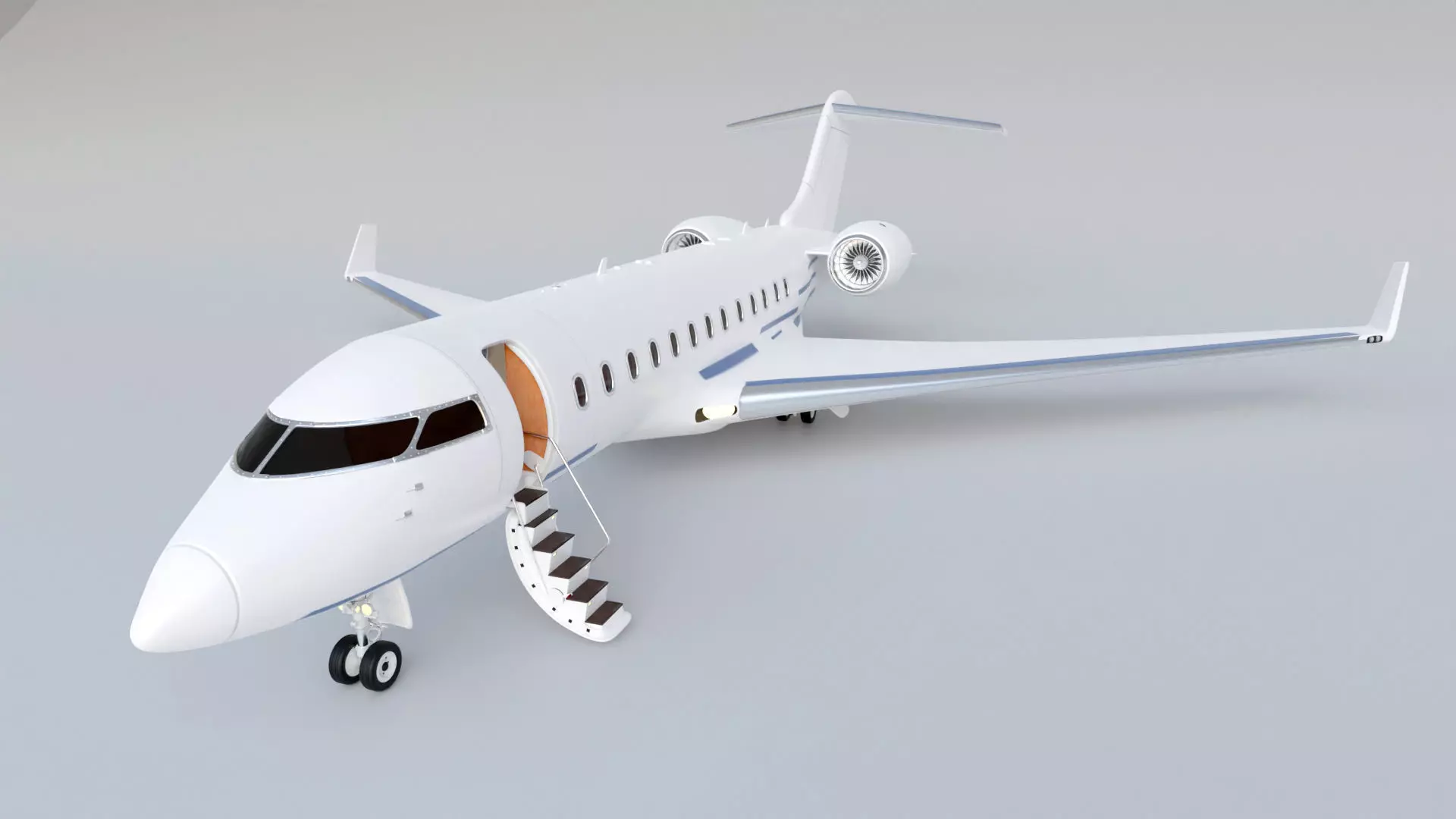 private jet 3D model_0