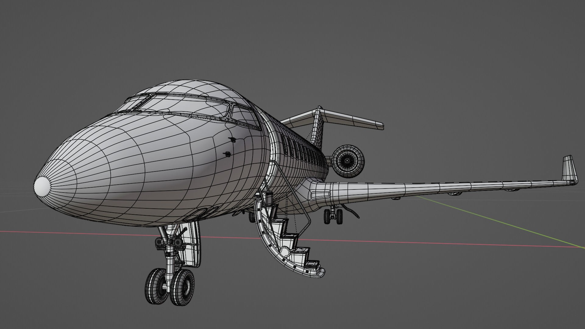 private jet 3D model_3