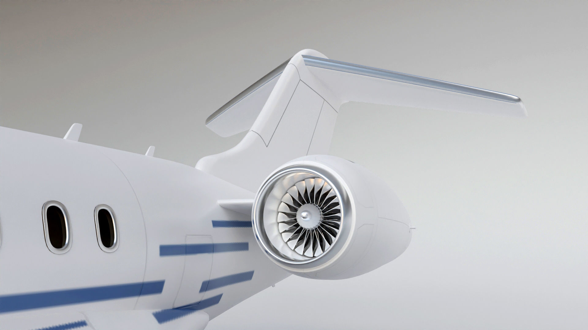 private jet 3D model_8