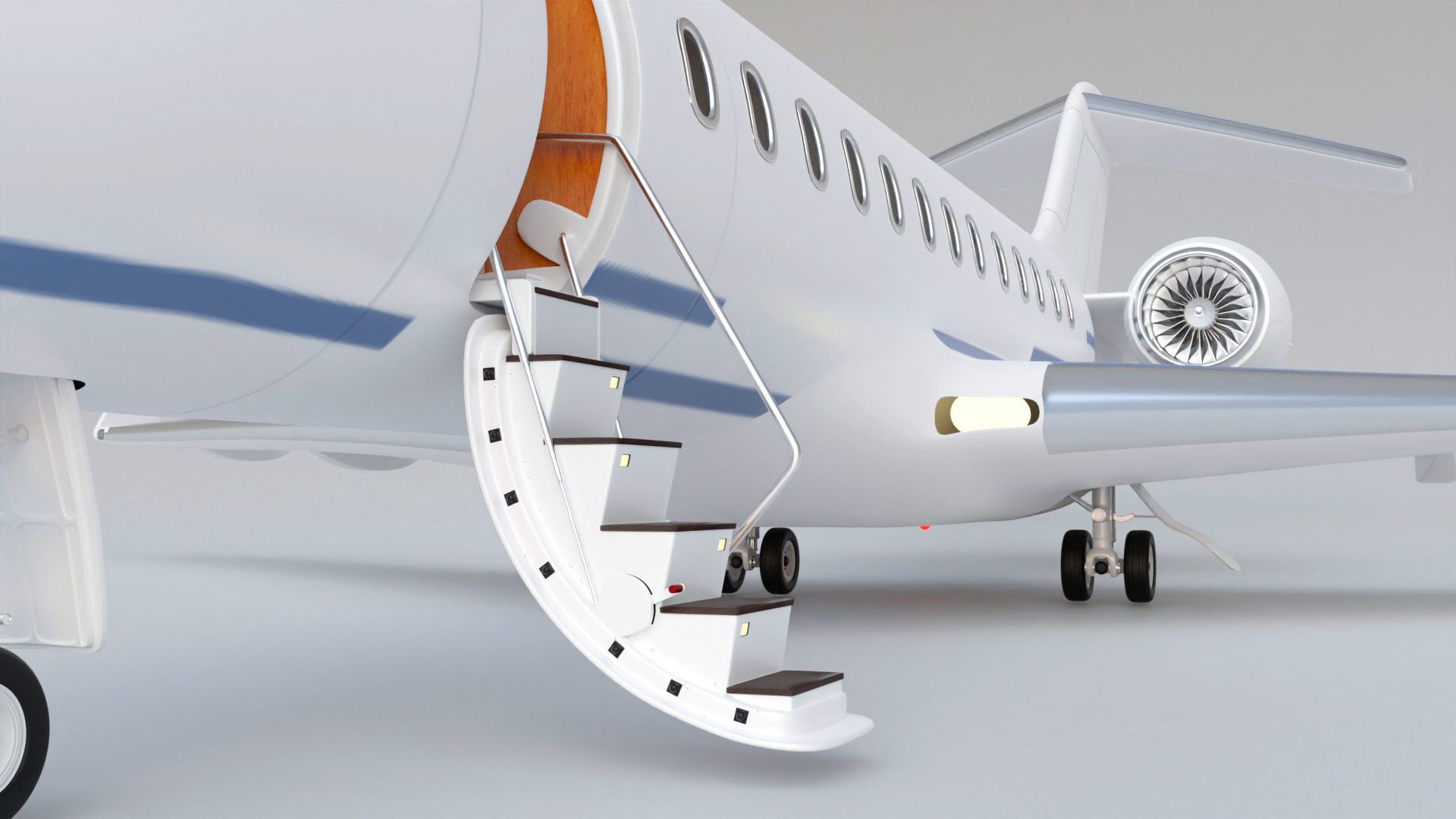 private jet 3D model_6
