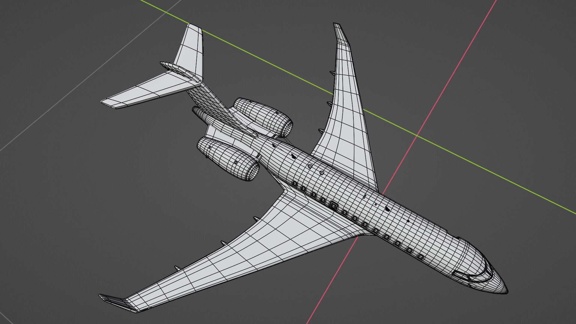 private jet 3D model_2