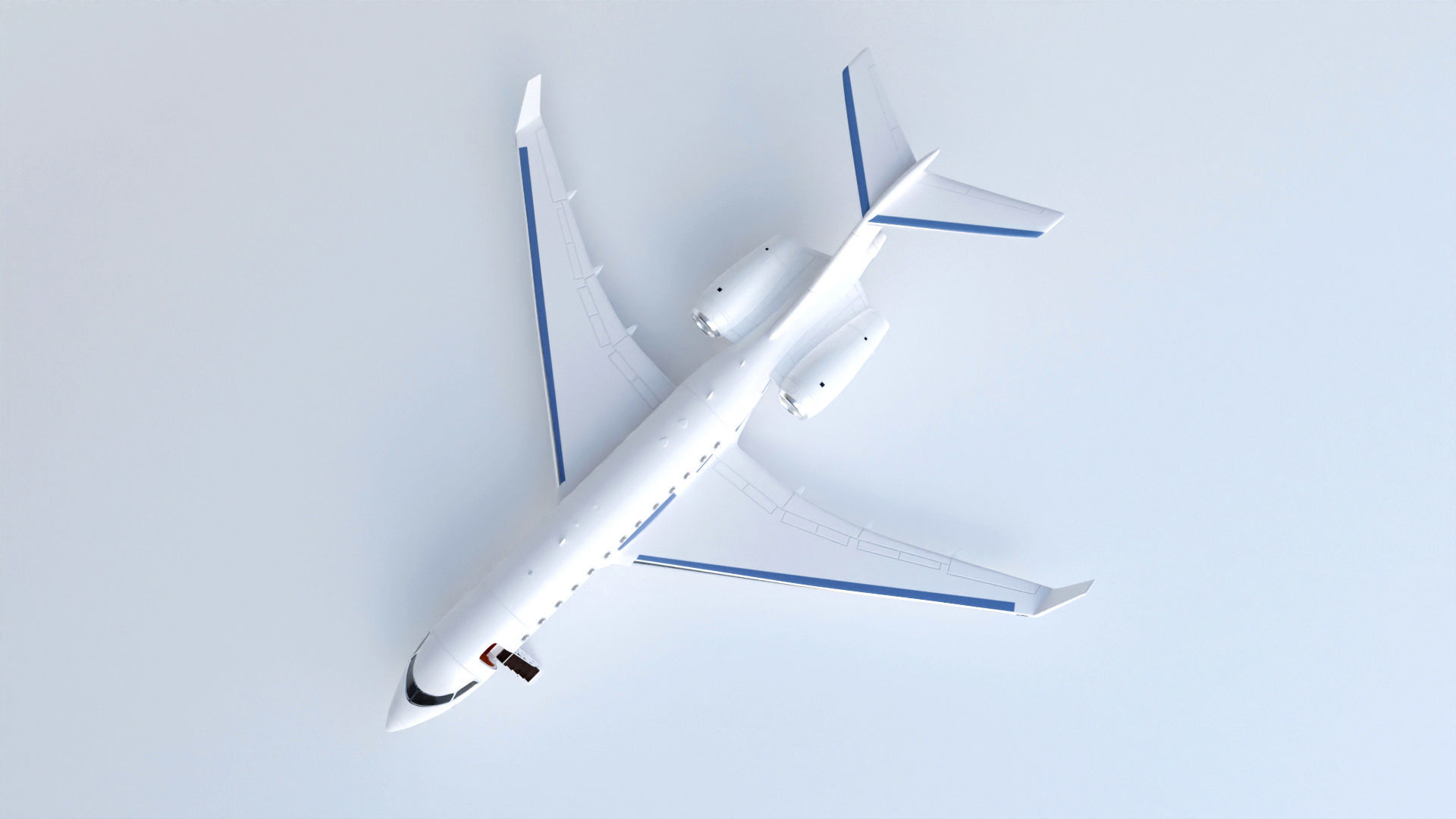 private jet 3D model_5