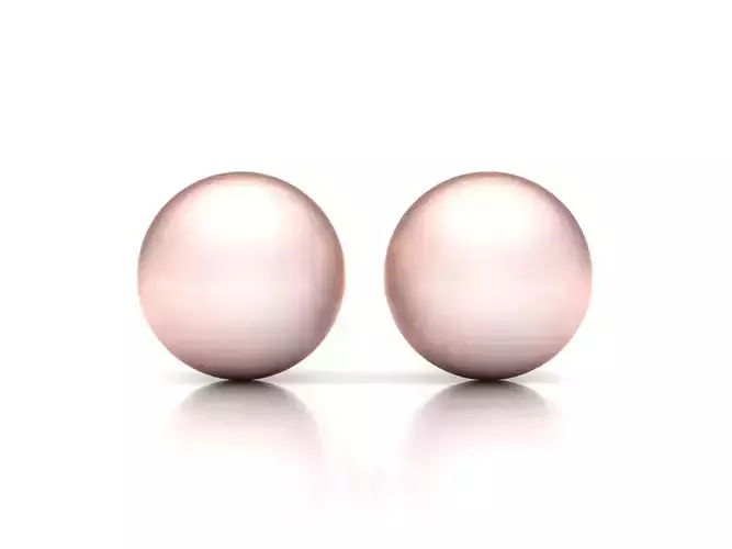 Women Opal Stone Earrings 3dm STL OBJ FBX Render Details