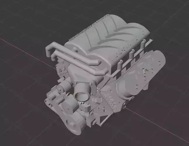 Supercharged LS454 engine