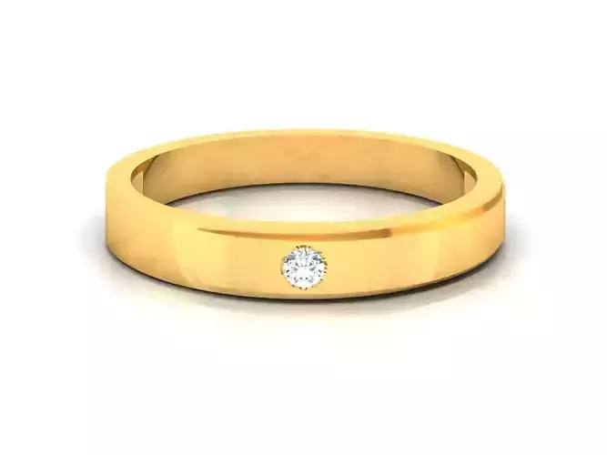 Solitaire Wedding Engagement Band Ring