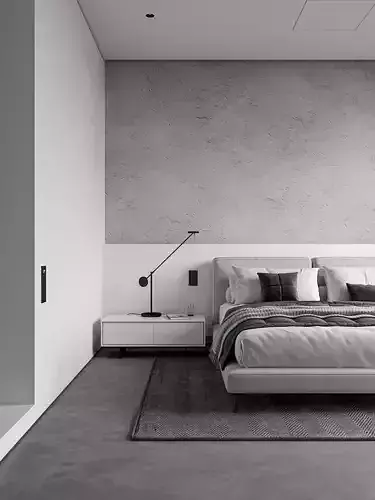 Monochrome  Bedroom 