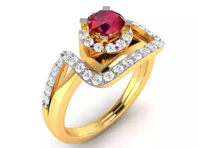 Solitaire Wedding Engagement Band Ring