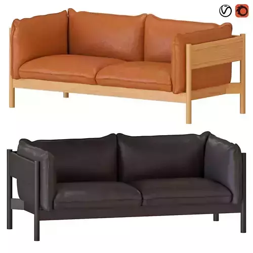 HAY ARBOUR TWO SEATER SOFA 01 3D model