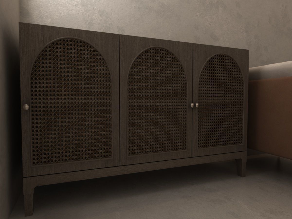 Restaurant lobby of hotel 3D model_14