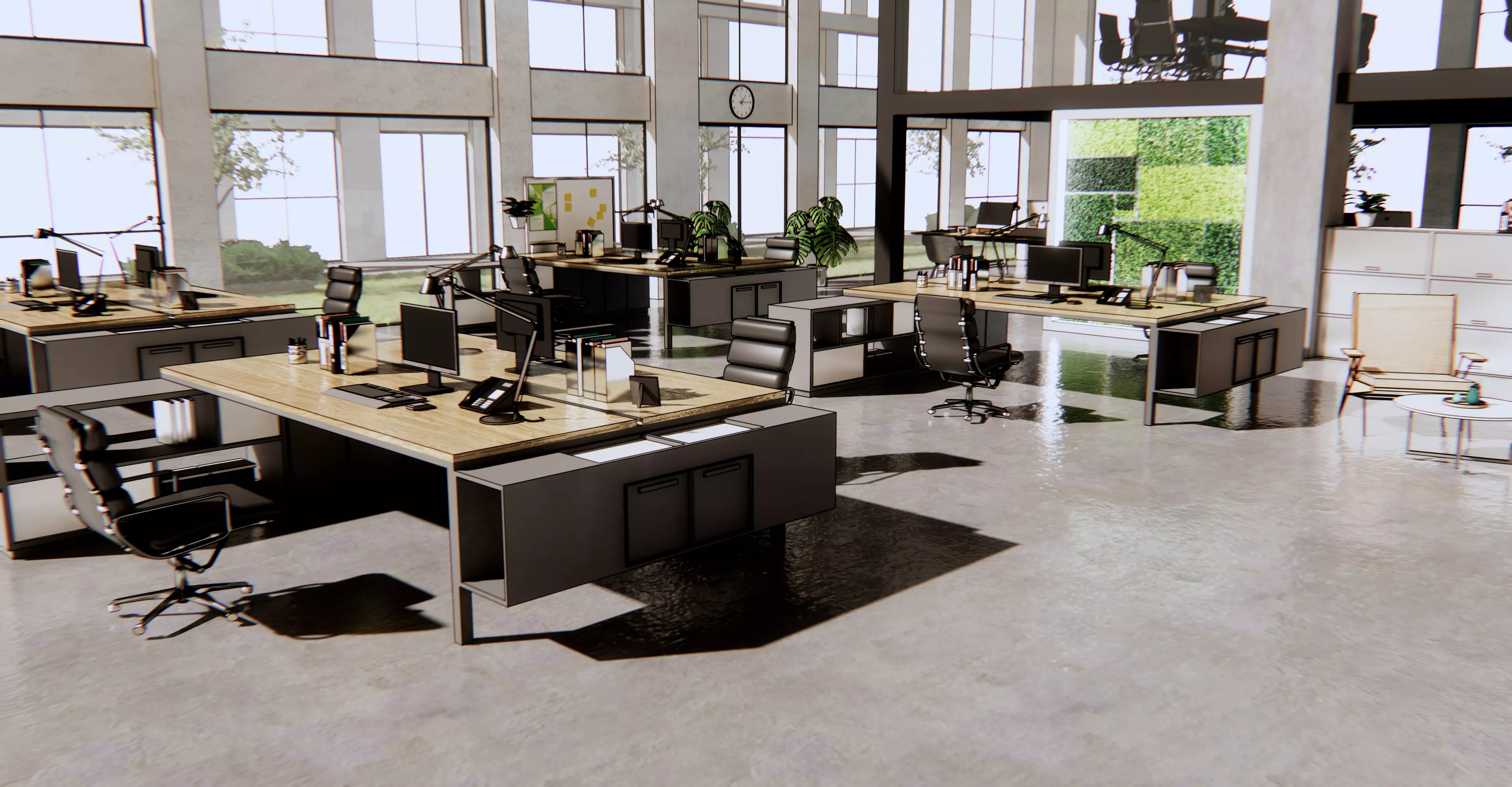 office modern 3D model_0