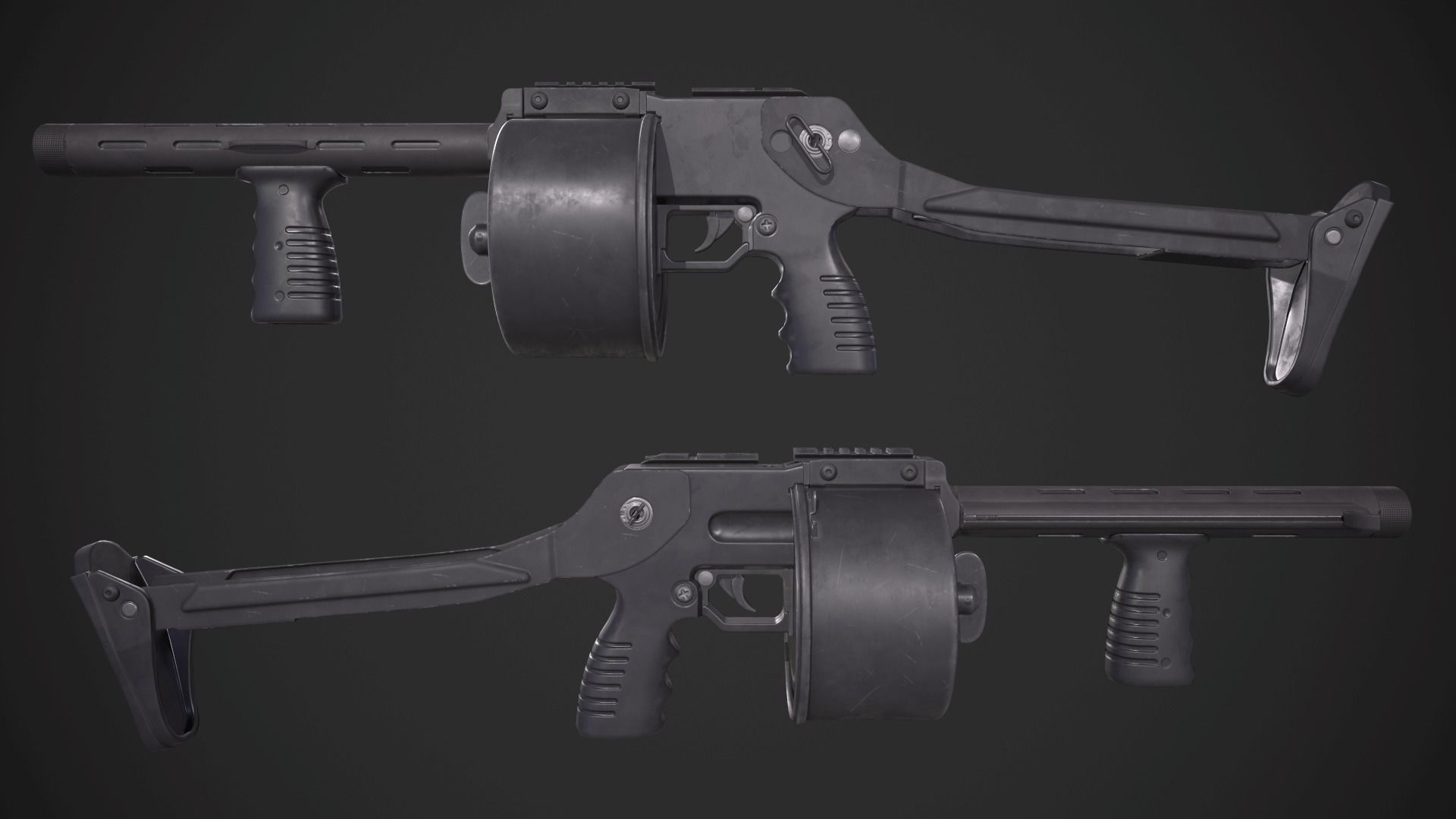 Armsel Striker Low-poly 3D model_9