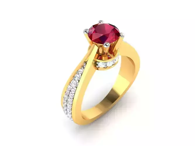 Solitaire Wedding Engagement Women Band Ring