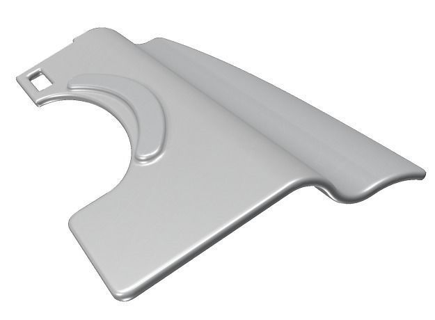 Steel Car Fender 3D model_1