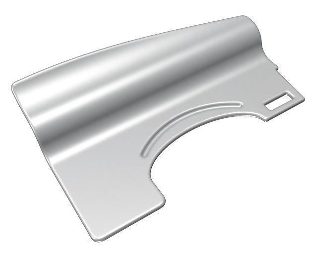 Steel Car Fender 3D model_3