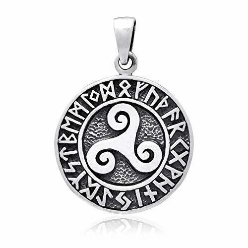 Runic Pendant Medallion 3D print model 3D print model_4