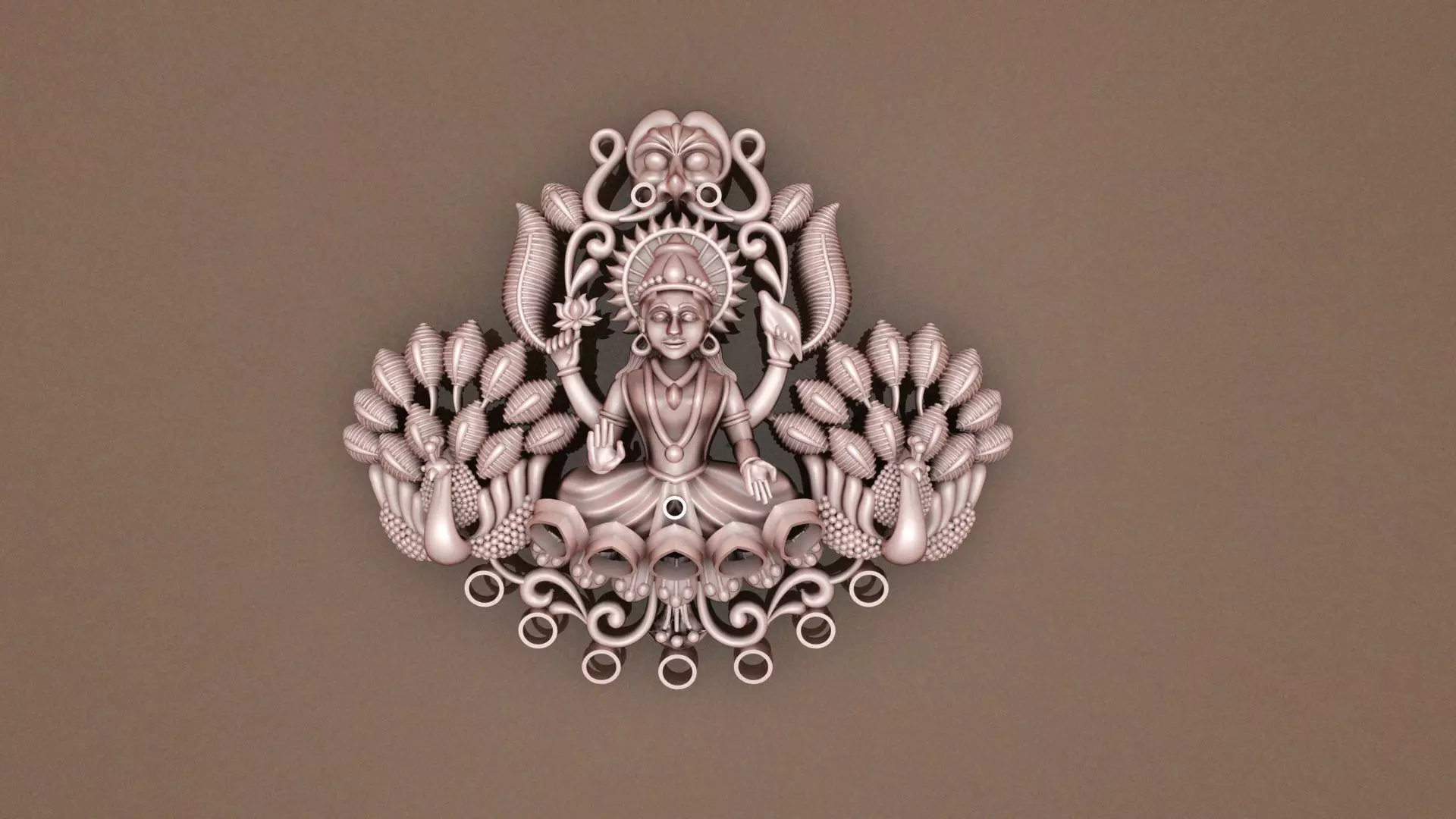 LAXMI PENDANT 3D print model_0
