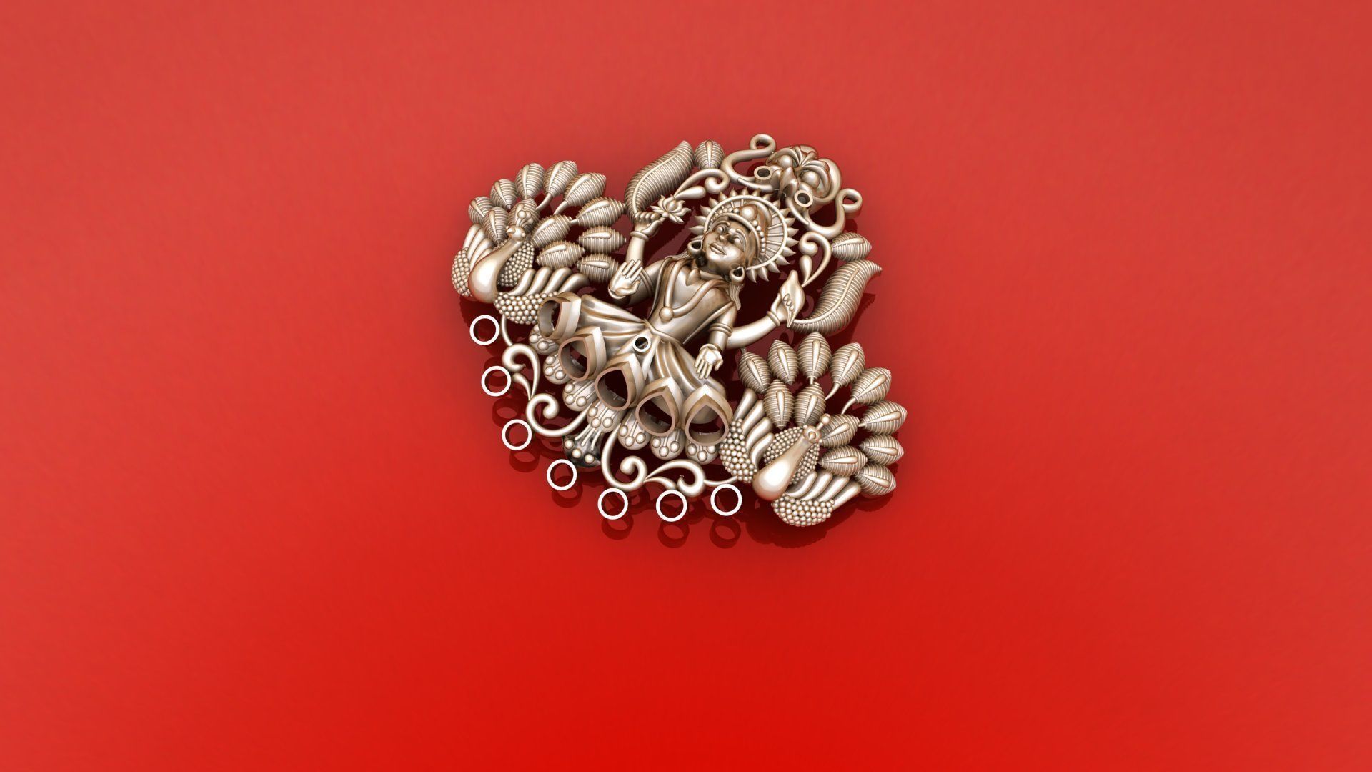 LAXMI PENDANT 3D print model_3