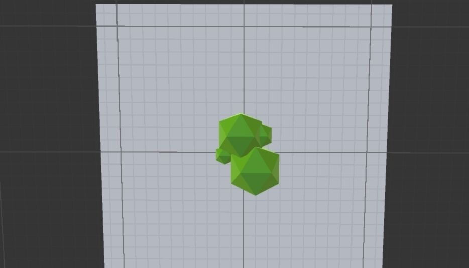 LOW POLY TREE made of polygons Low-poly 3D model_3