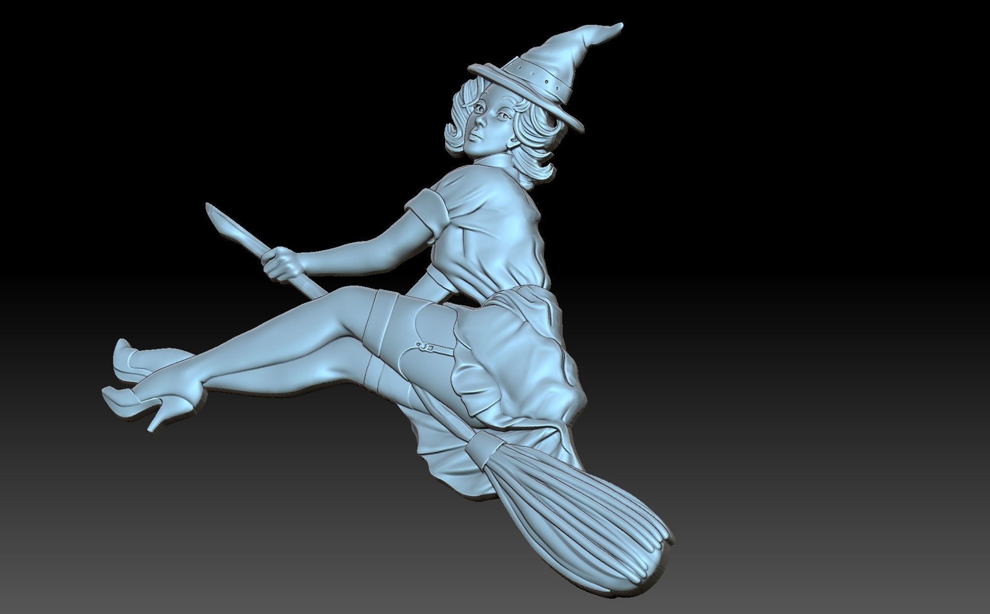 Witch sword 3D print model_7