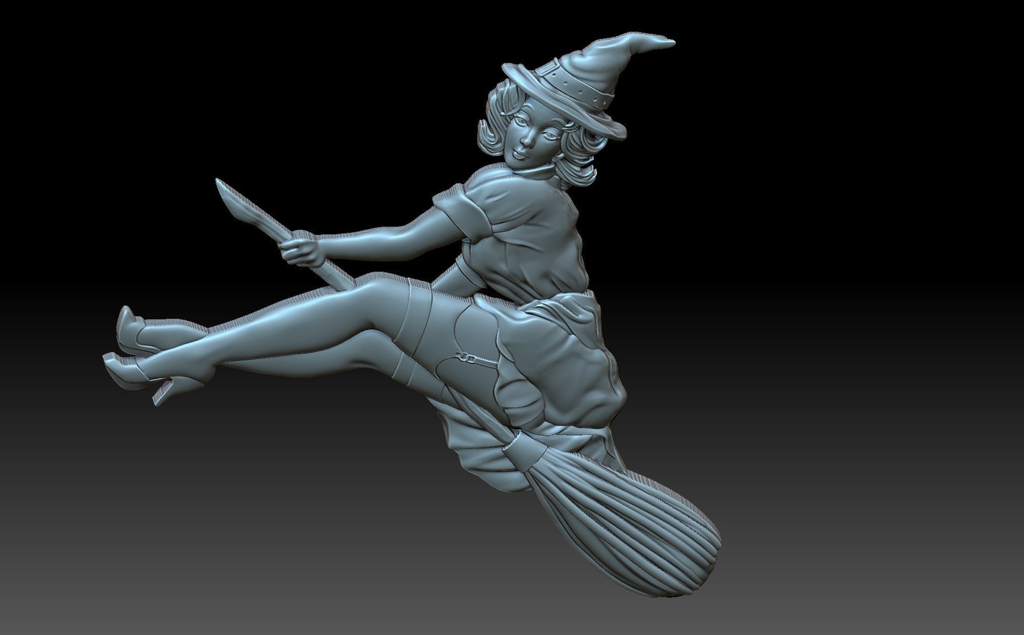 Witch sword 3D print model_8