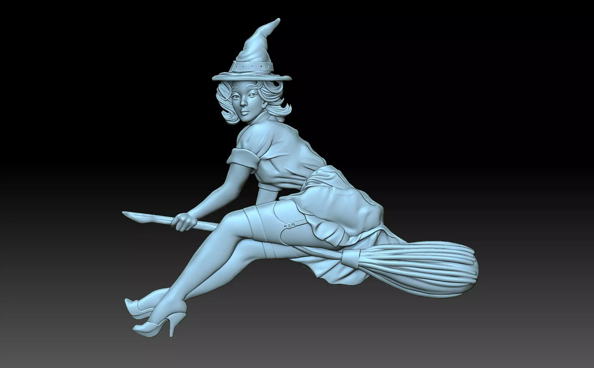 Witch sword 3D print model_0