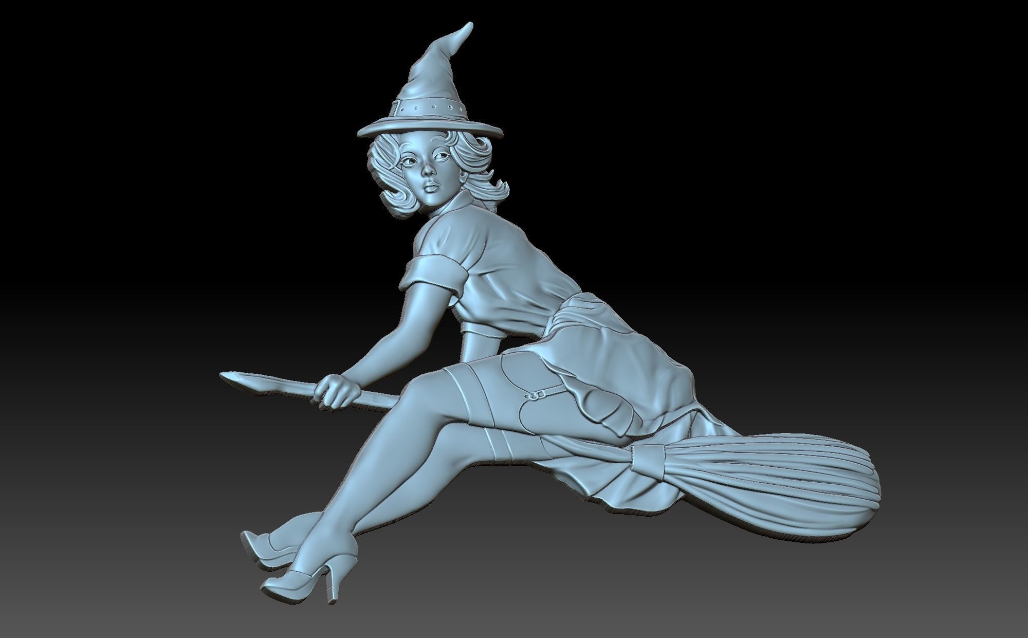 Witch sword 3D print model_6