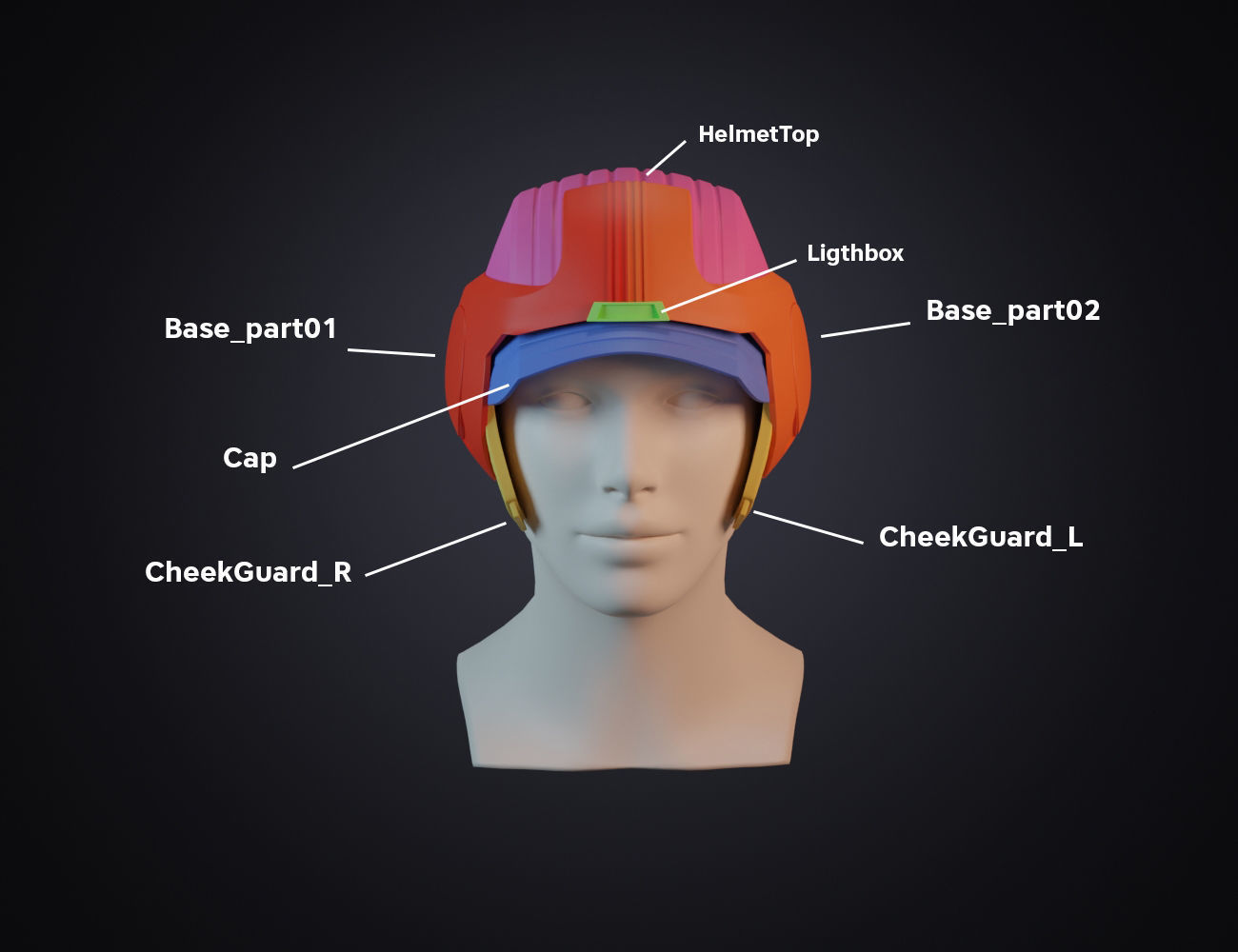 Omega Helmet - Bad Batch 3D print model_5