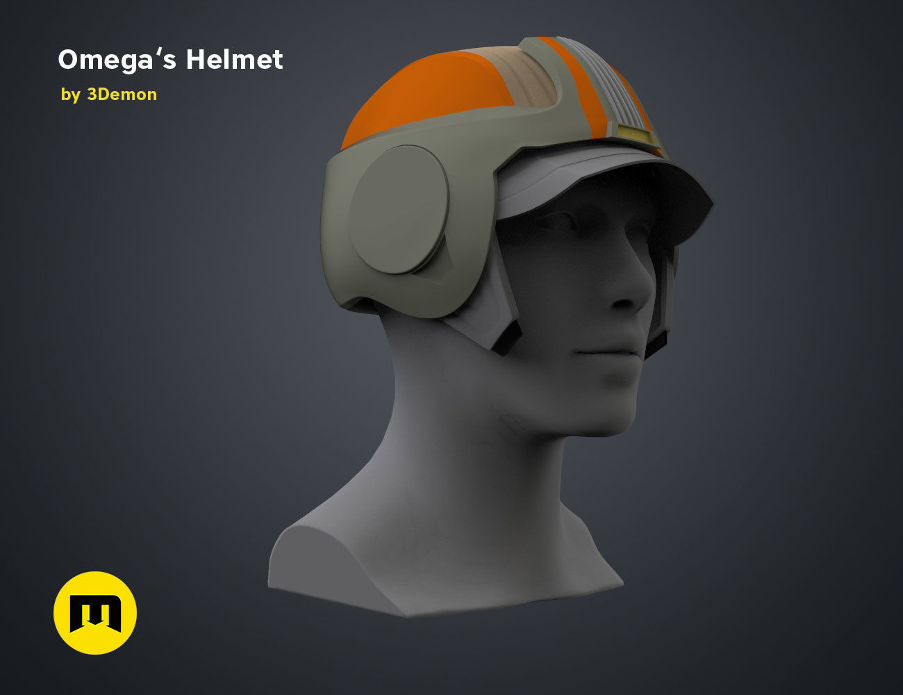 Omega Helmet - Bad Batch 3D print model_16