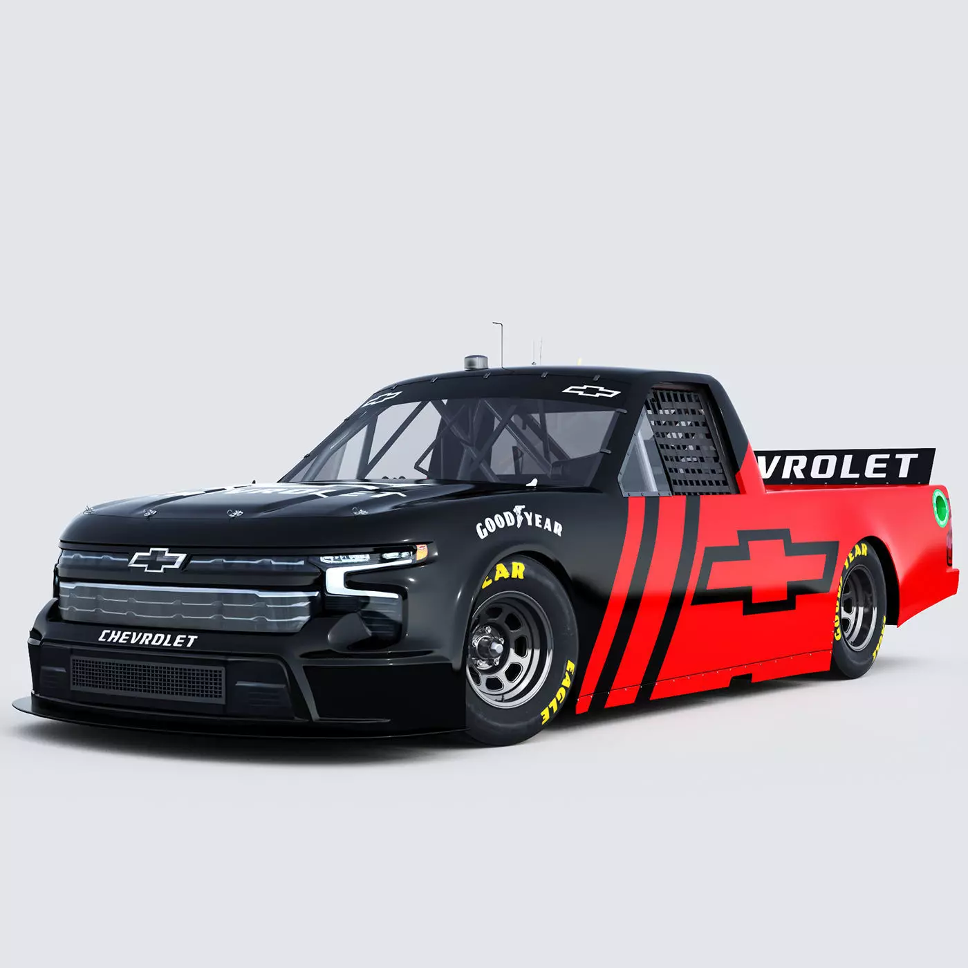 Chevrolet Silverado Nascar Trucks 2022 template 3D model