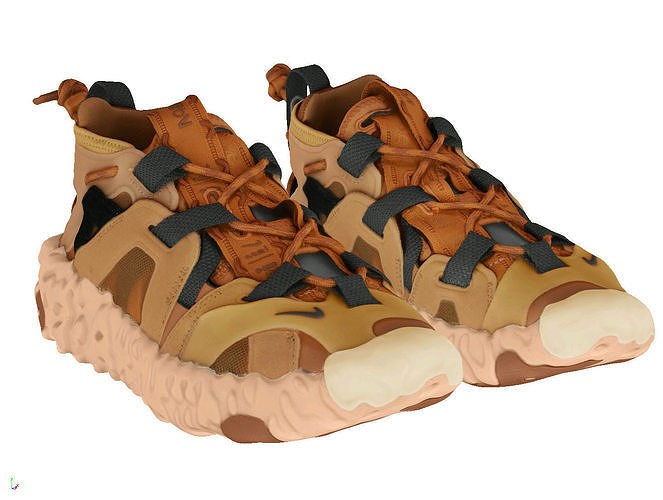 Nike ISPA OverReact techwear cyberpunk fashion shoes 3D model