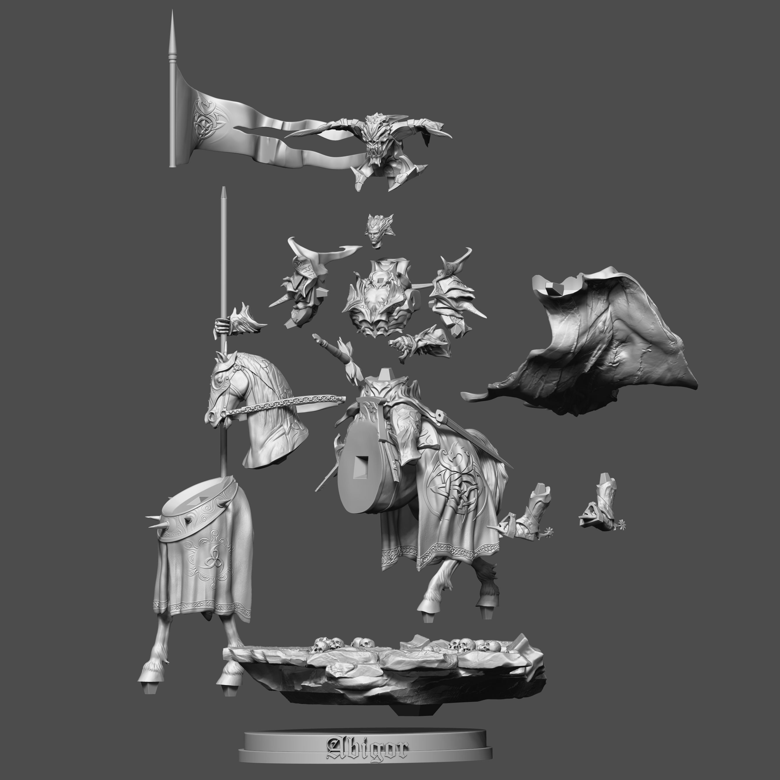 Abigor demon  3D print model_6