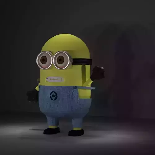 Minion character 3D model Low-poly 3D model