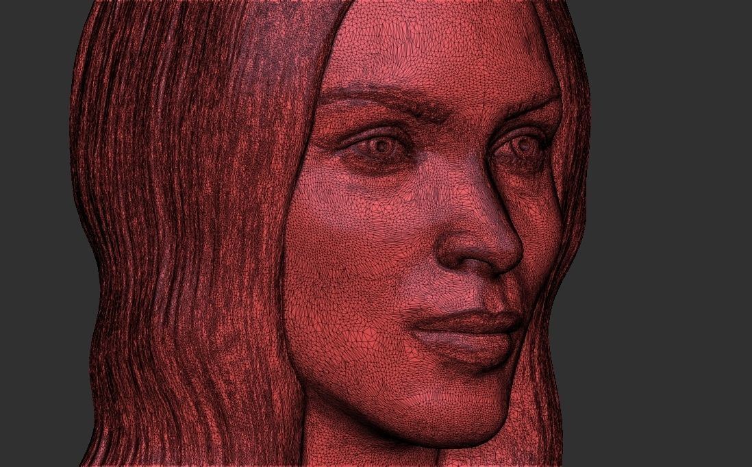 Megan Fox bust for 3D printing 3D print model_32