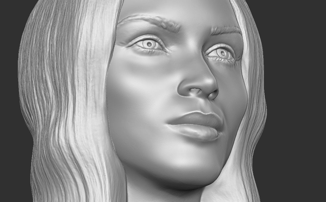 Megan Fox bust for 3D printing 3D print model_22