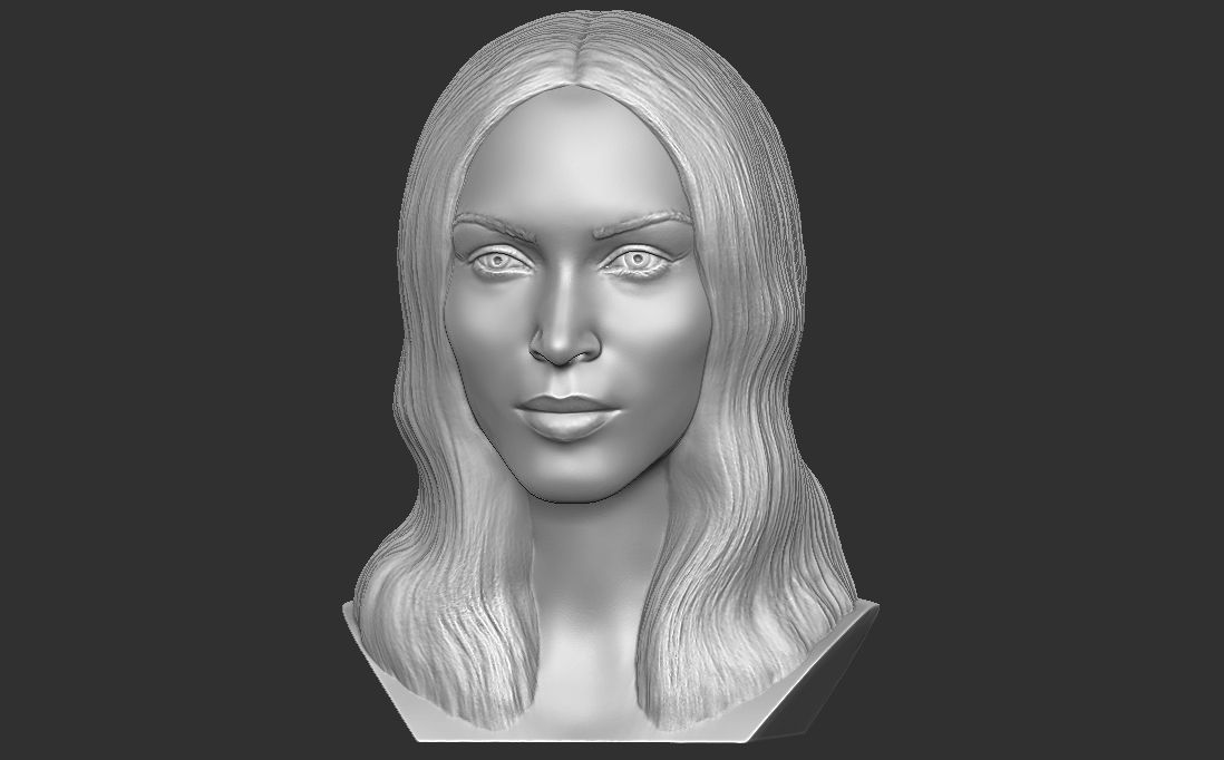 Megan Fox bust for 3D printing 3D print model_6