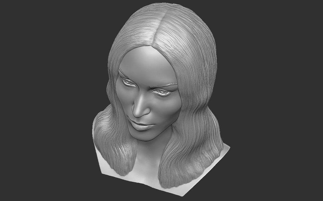 Megan Fox bust for 3D printing 3D print model_24