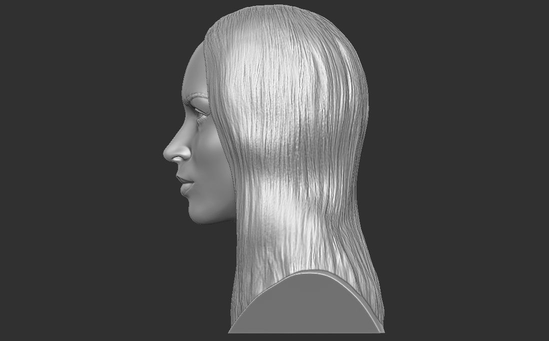 Megan Fox bust for 3D printing 3D print model_9