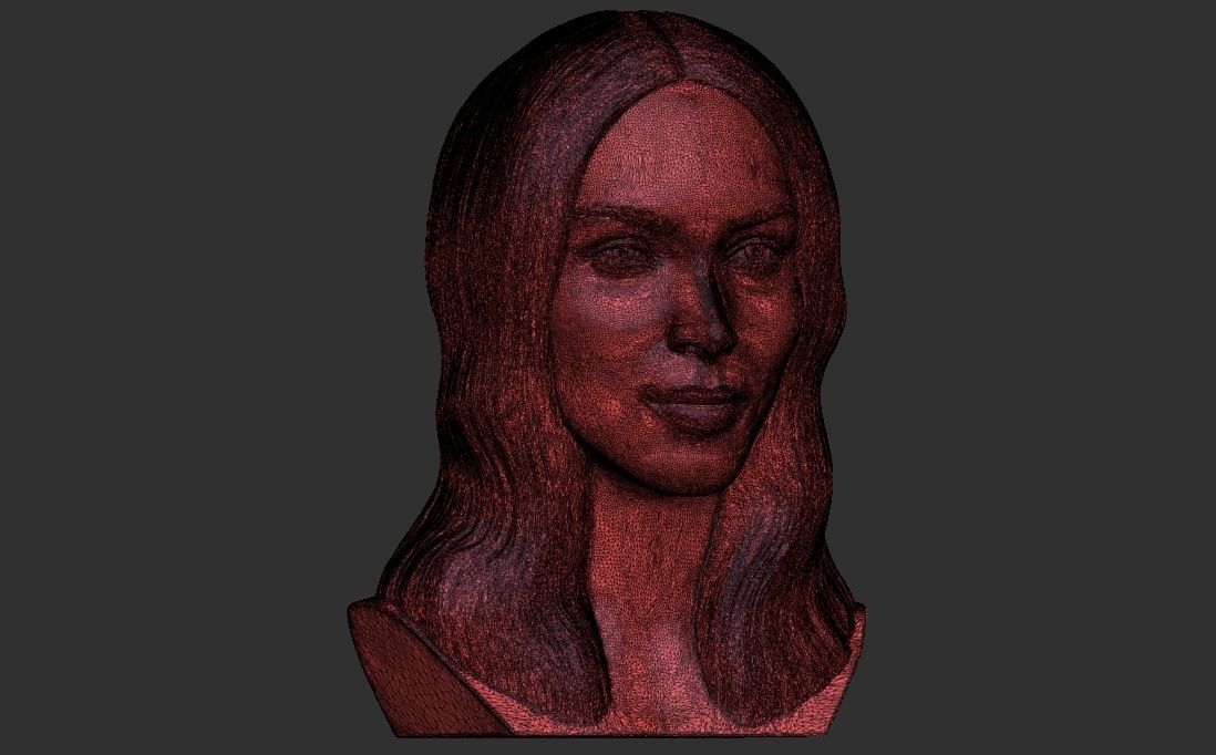 Megan Fox bust for 3D printing 3D print model_30