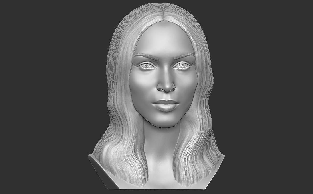 Megan Fox bust for 3D printing 3D print model_16