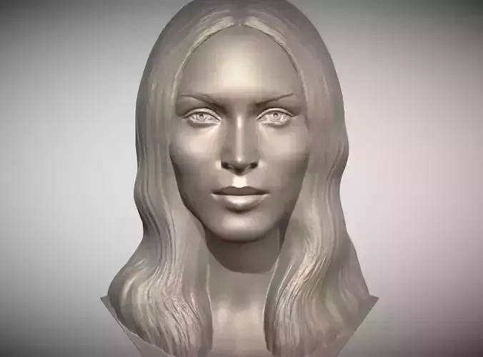 Megan Fox bust for 3D printing 3D print model