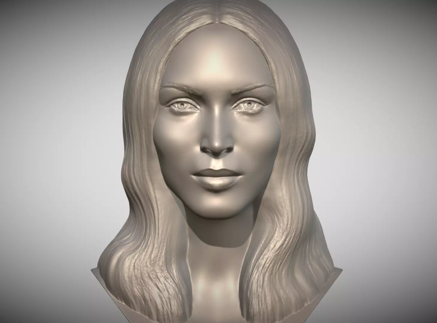 Megan Fox bust for 3D printing 3D print model_0
