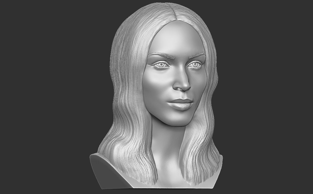 Megan Fox bust for 3D printing 3D print model_15