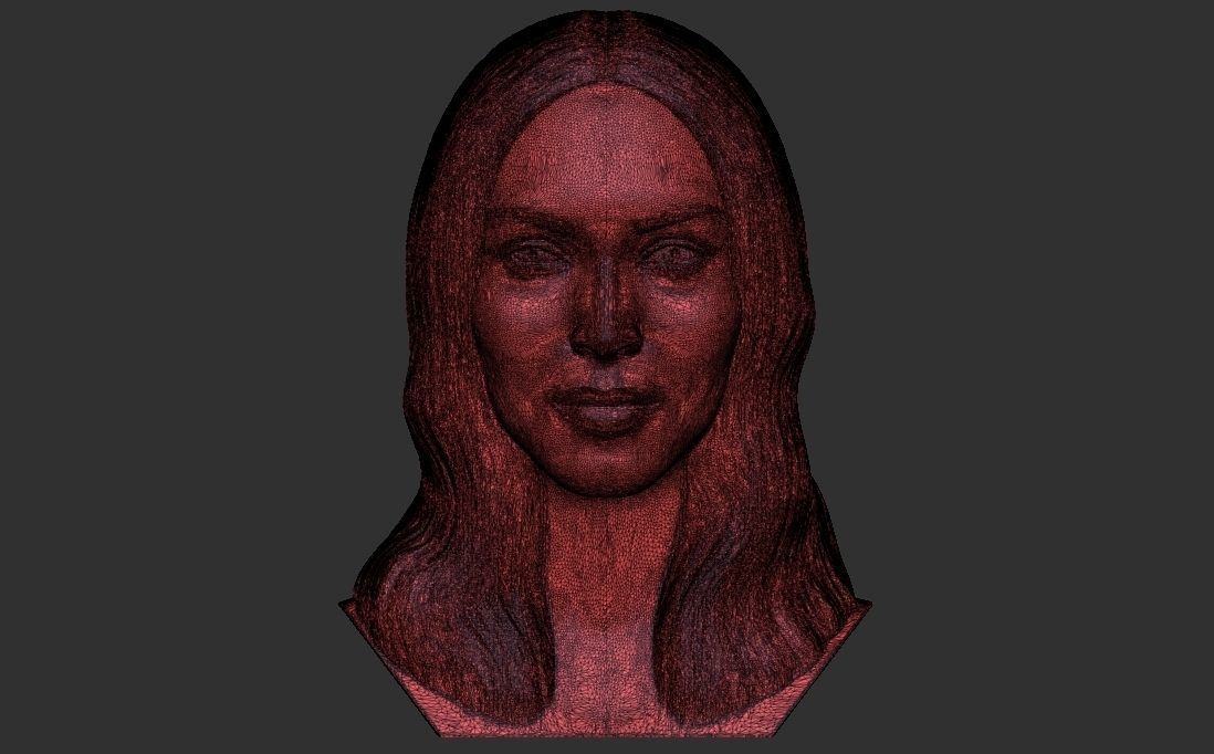 Megan Fox bust for 3D printing 3D print model_29