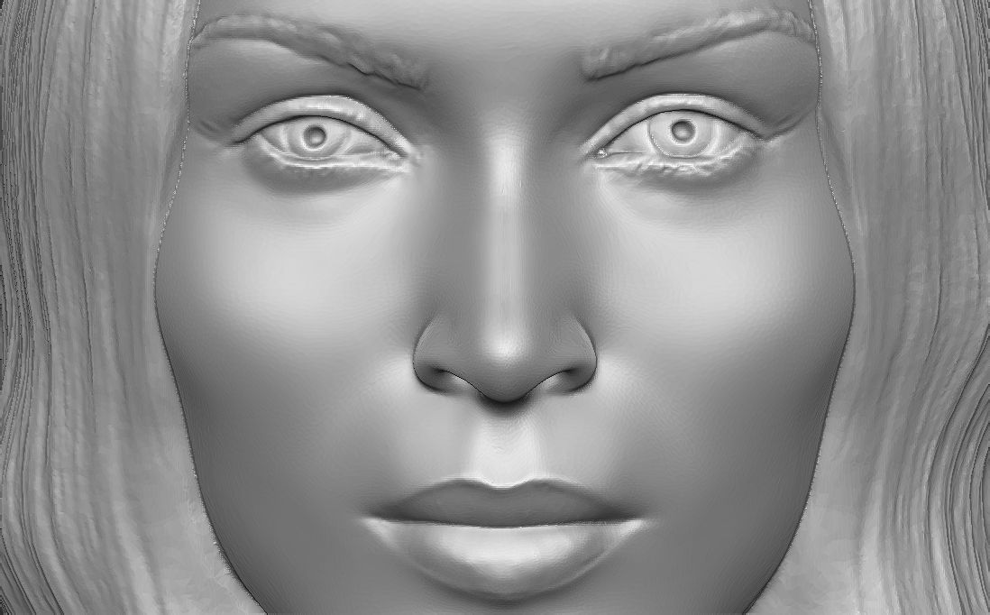 Megan Fox bust for 3D printing 3D print model_17