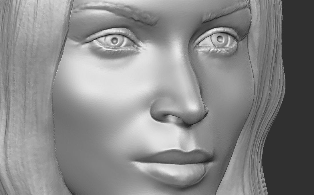 Megan Fox bust for 3D printing 3D print model_18