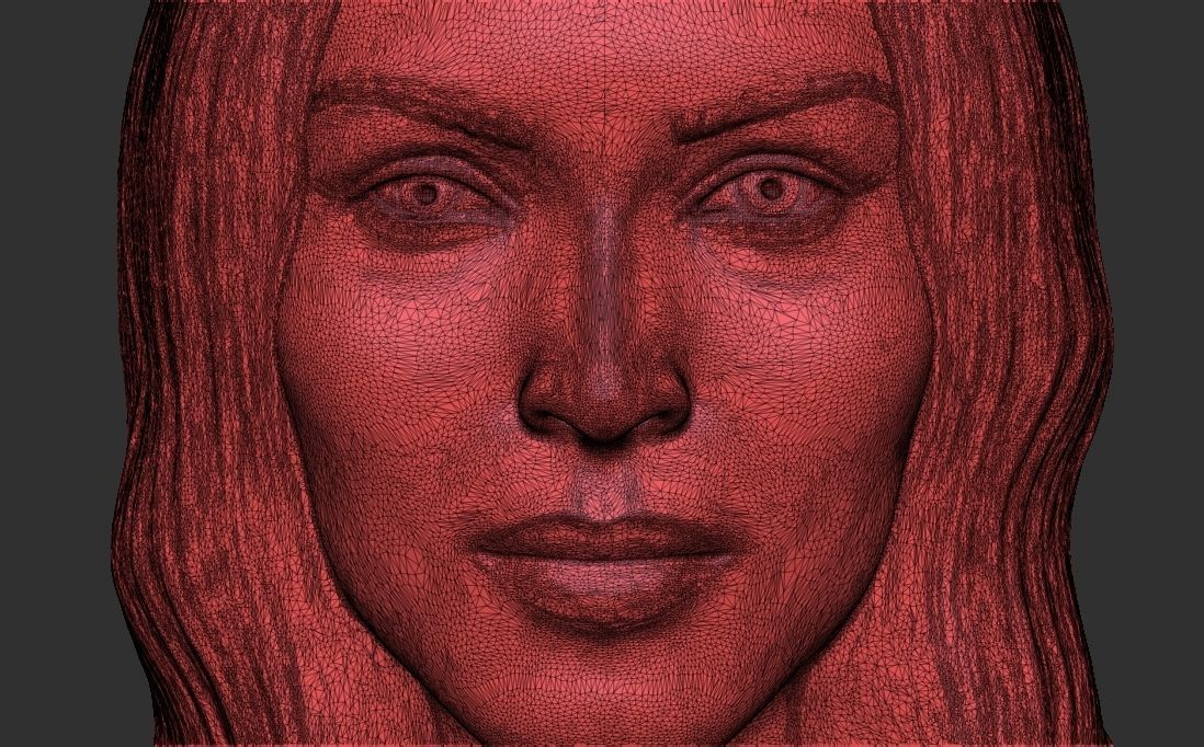 Megan Fox bust for 3D printing 3D print model_31