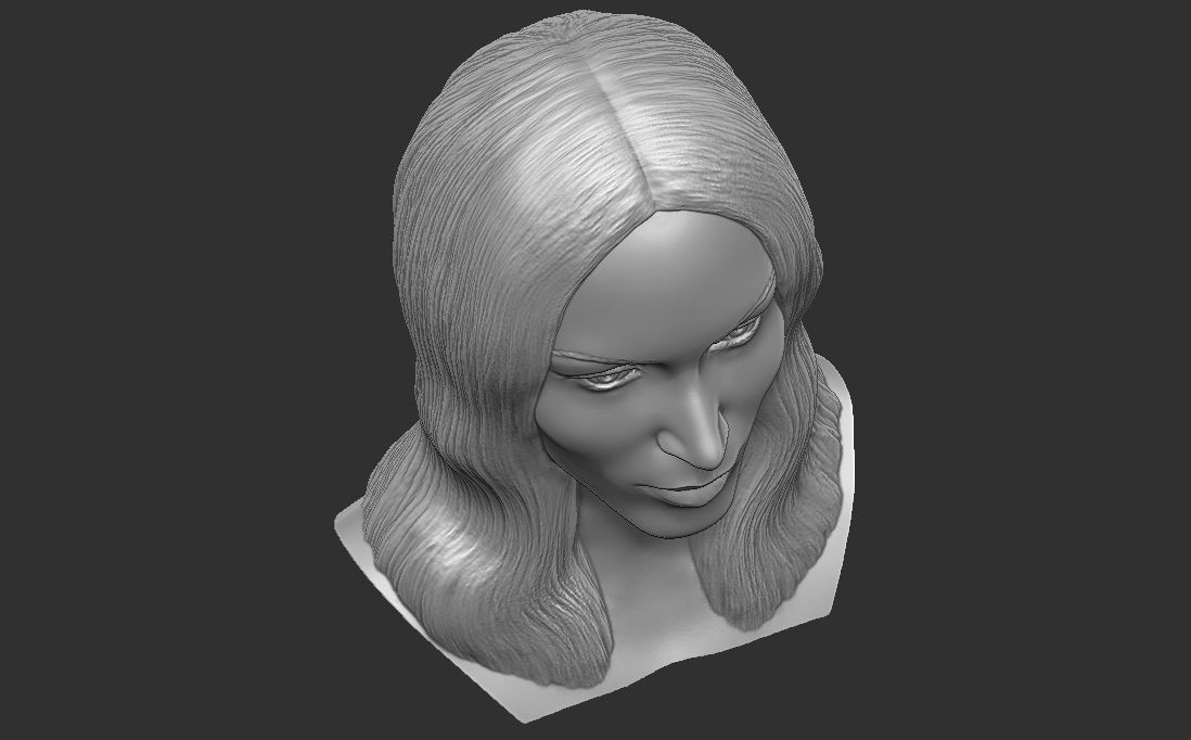 Megan Fox bust for 3D printing 3D print model_23